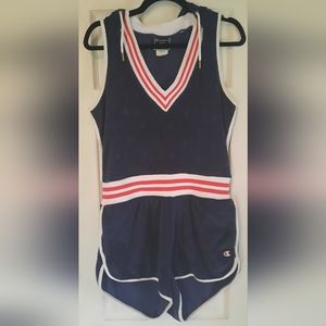 Champion Terrycloth Hooded Romper